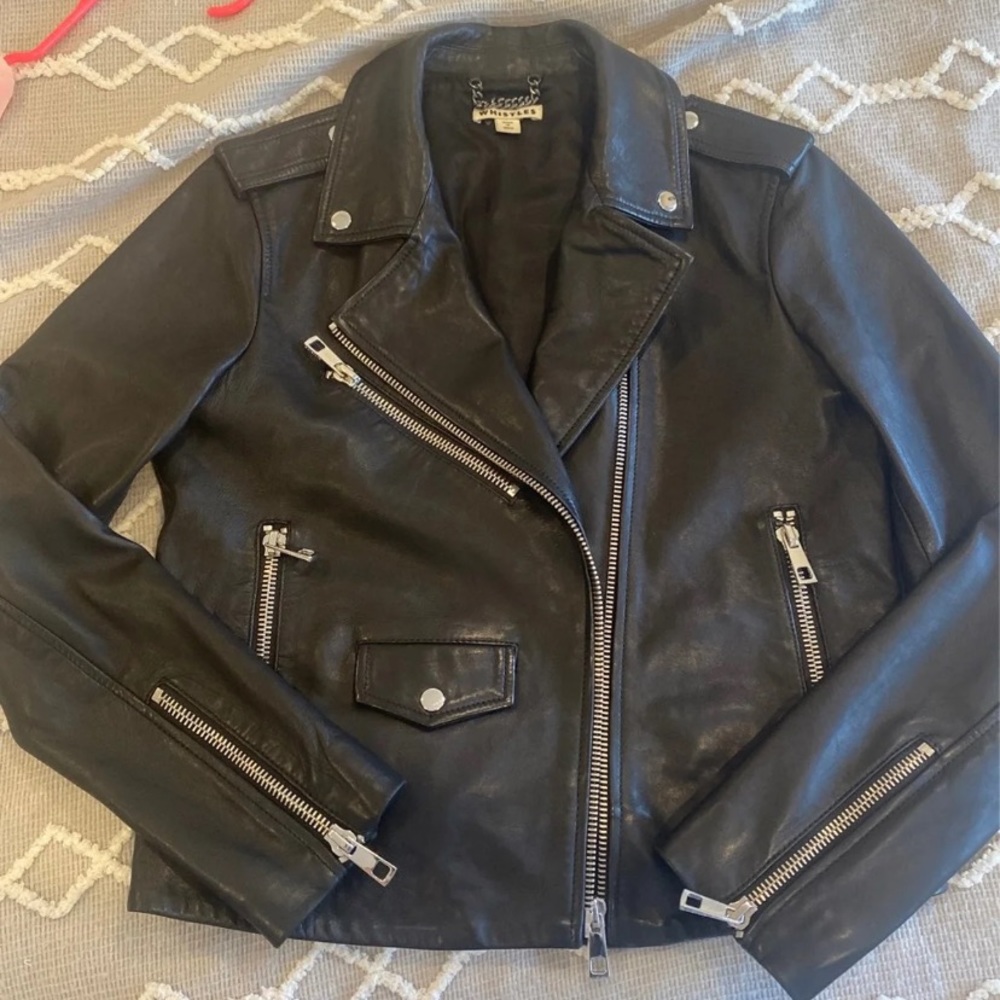 Whistles leather jacket